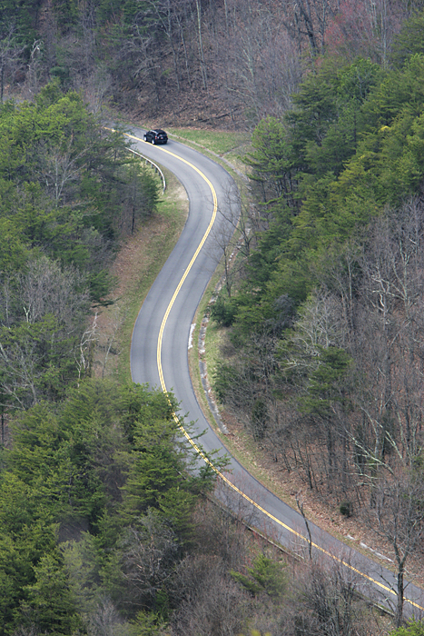 A road seen from the tower at Look Rock. ©2011 Max Gersh
