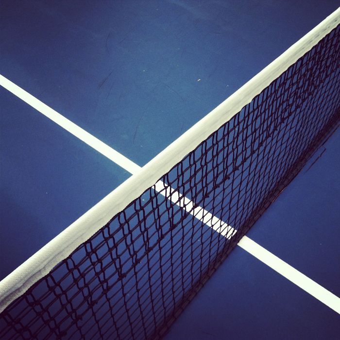 A court at the Guilford Tennis Center in Rockford. Shot using Instagram on an iPhone 4. ©2012 Max Gersh